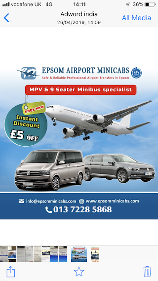 Epsom Airport Minicabs Taxi