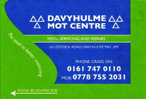 Craig Williamson motor mechanic (Davyhulme MOT Test Centre)