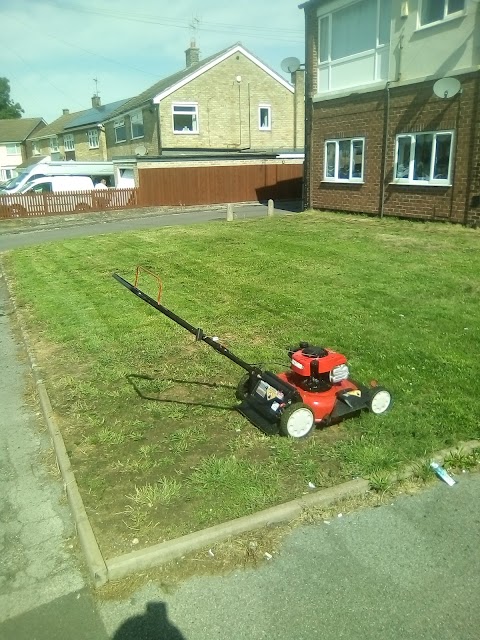 M j lawn mower servicing.