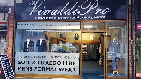 VivaldiPro Menswear Hire, Bespoke Suits, Tailoring/Alterations and Dry Cleaning Services.