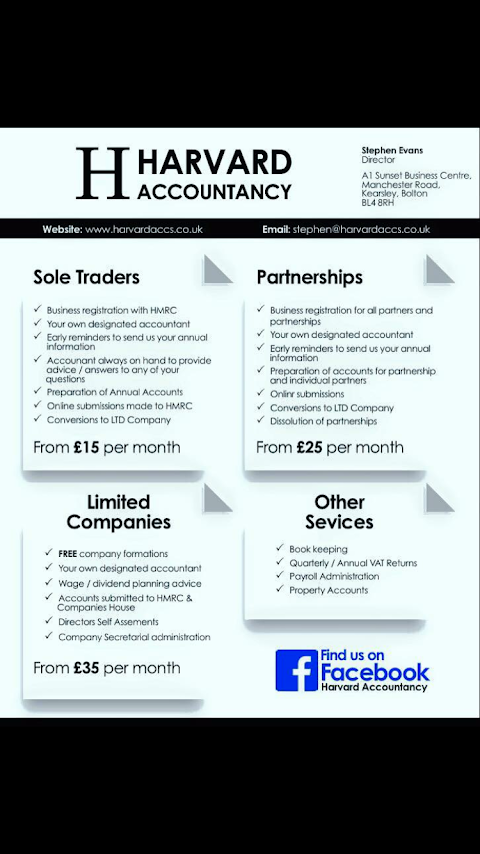 Harvard Accountancy Ltd - Accountants in Bolton and Manchester