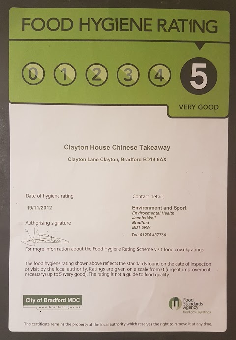 Clayton House Chinese Take Away