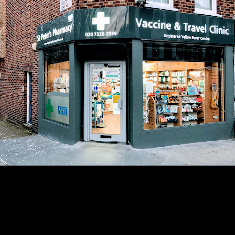 ST PETERS PHARMACY: Travel PCR Tests £79 & Vaccine Clinic In Islington N1