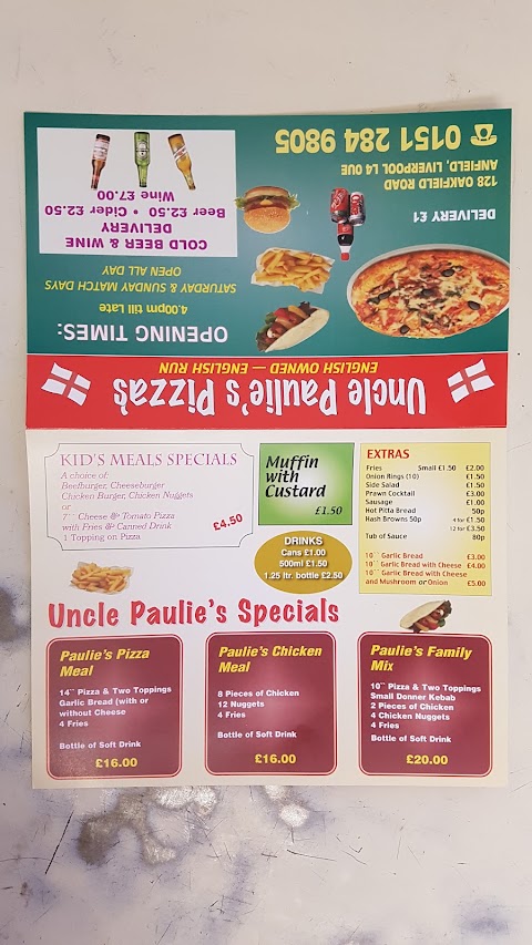 Uncle Paulies Pizza