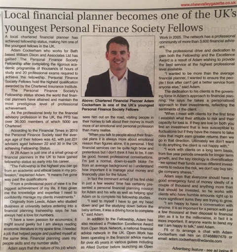 Adam Cockerham FPFS - Chartered Financial Planner