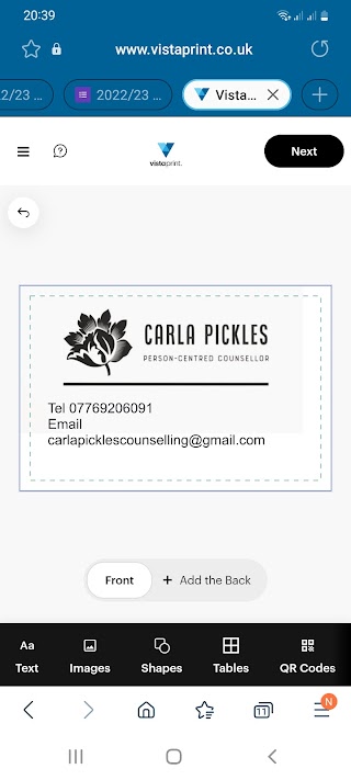 Carla Pickles counselling
