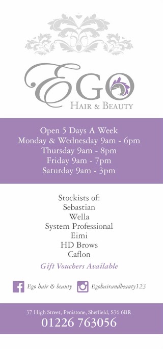 Ego Hair & beauty barnsley limited