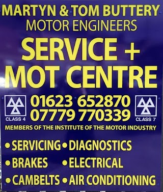 Martyn & Tom Buttery Service + MOT Centre