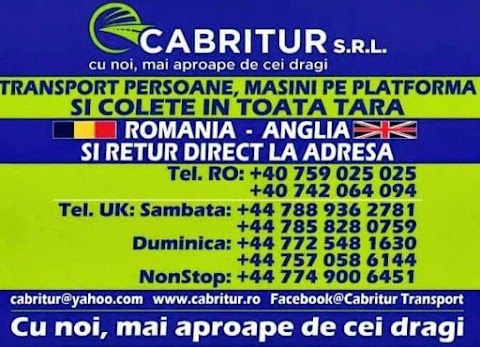 Cabritur - Transport colete Anglia România