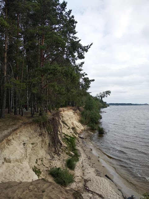 Балдьож на Київському морі зі столиками на дереві