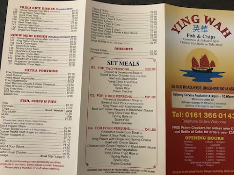 Ying Wah Fish & Chips, Chinese Takeaway