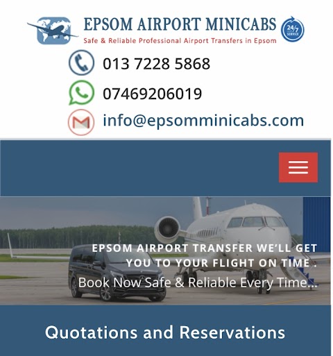 Epsom Airport Minicabs Taxi