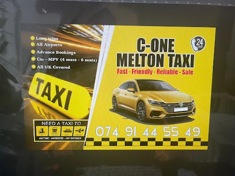 C--ONE,TAXI,MELTON MOWBRAY