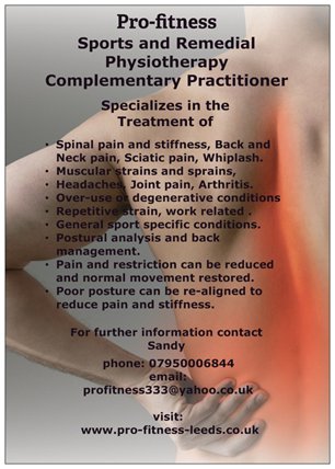 physiotherapy at pro-fitness leeds