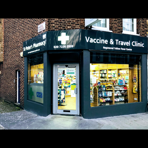 ST PETERS PHARMACY: Travel PCR Tests £79 & Vaccine Clinic In Islington N1