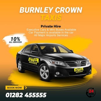 Burnley Crown Taxis | 24/7 Taxis in Burnley