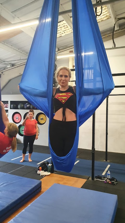 Upside down aerial fitness