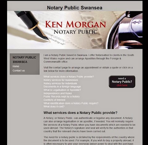 Kenneth Morgan-Notary Public Swansea