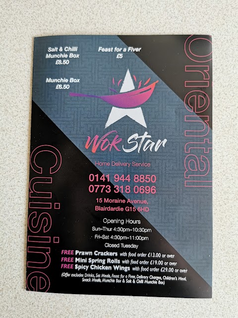 Wok star Chinese takeaway (Blairdardie)