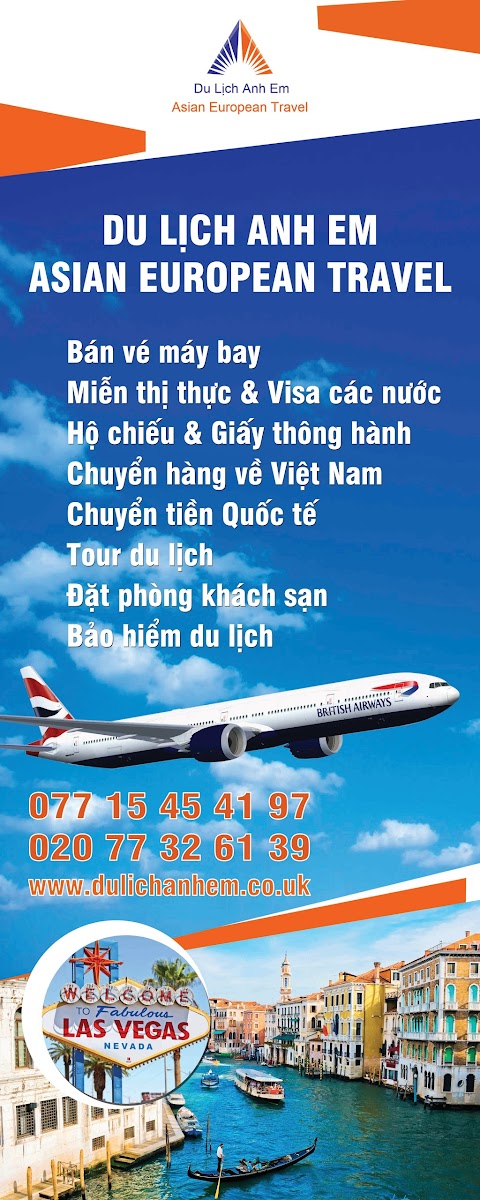 Du lịch Anh Em - Asian European Travel