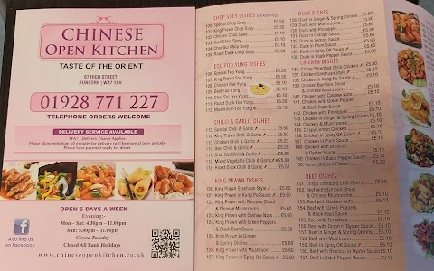 CHINESE OPEN KITCHEN Chinese Takeaway