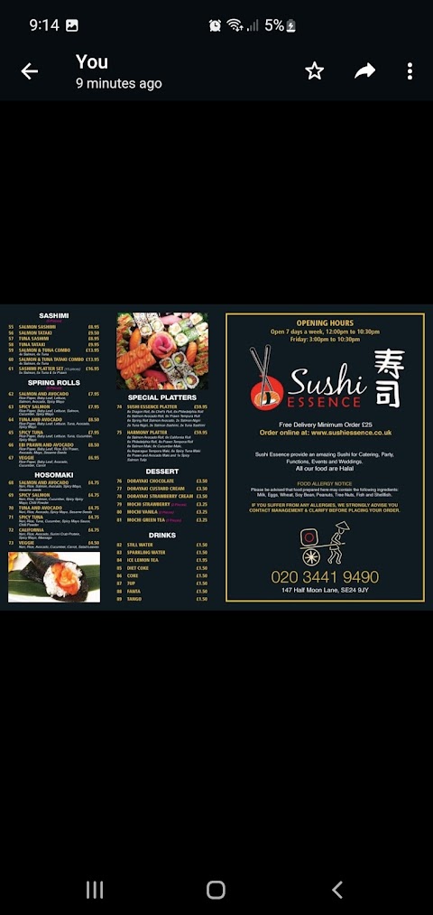 Sushi Essence Herne Hill