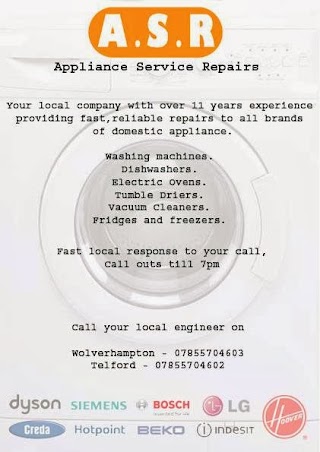 A S R Appliance Repairs