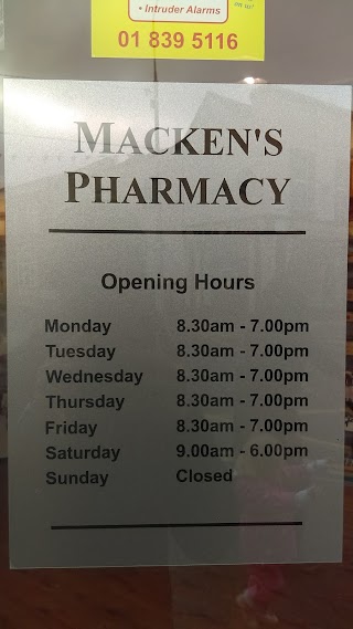 Macken's Pharmacy Ltd, Blackrock