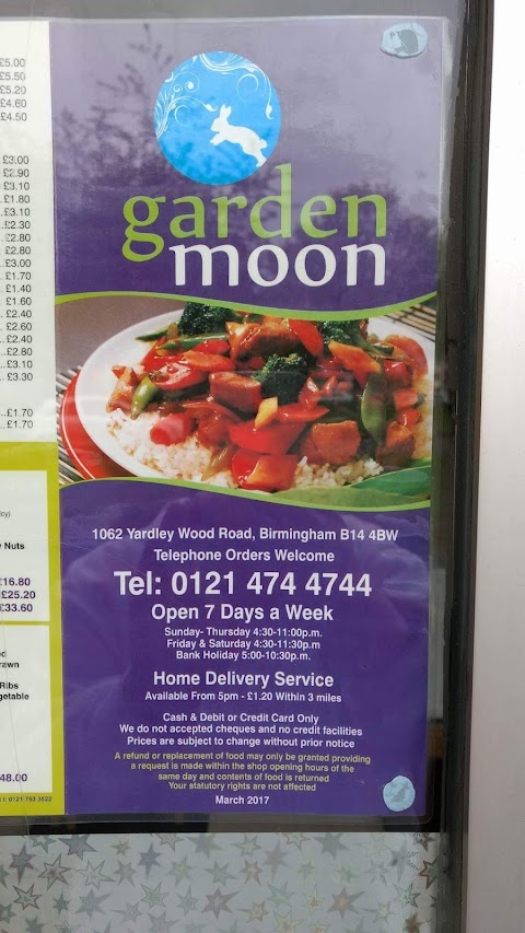 Garden Moon Chinese Take Away