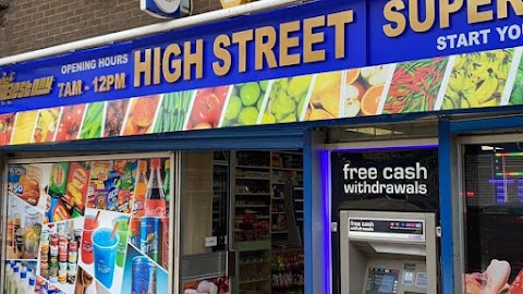 High street supermarket