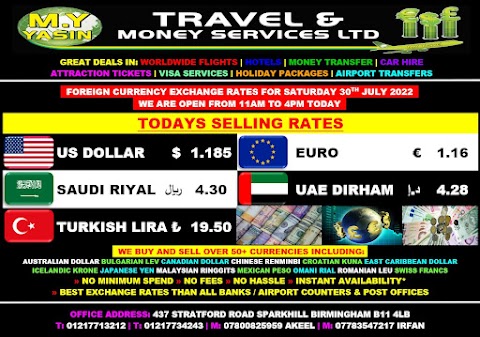 M Y Travel & Money Services LTD