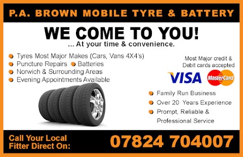 P A Brown Mobile Tyre & Battery (Norwich)