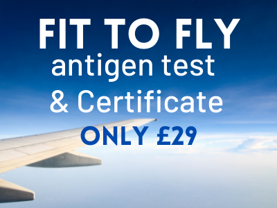 Rapid antigen test for Travel - Brighton - Supervised in-clinic