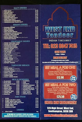 West End Tandoor Southampton