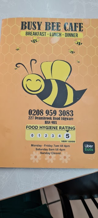 Busy Bee Cafe with Uber Eats and Just Eat.