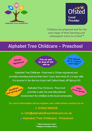 Alphabet Tree Childcare Preschool