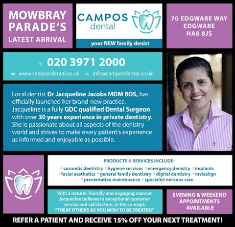 Campos Dental | Dentist in Edgware