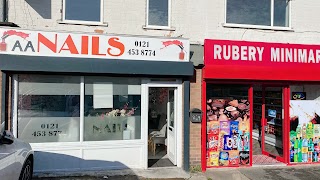 AA Nails Rubery (OPPOSITE POST OFFICE and NEW ROAD SURGERY)