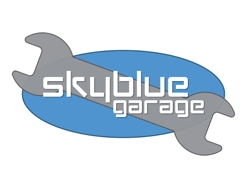 Sky Blue Garage