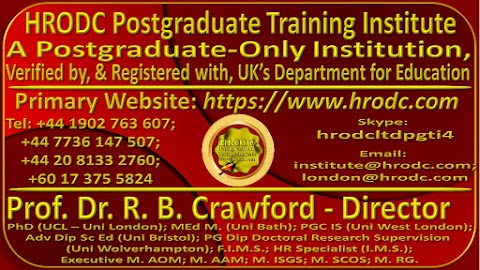 HRODC Postgraduate Training Institute, A Postgraduate-Only Institution