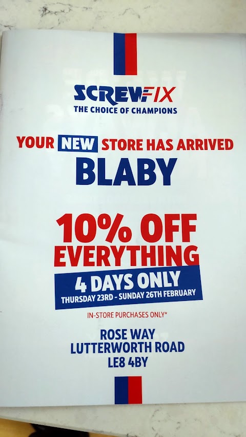 Screwfix Blaby