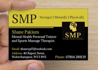 SMP. Mental Health Personal Trainer/Sports Massage in Wolverhampton