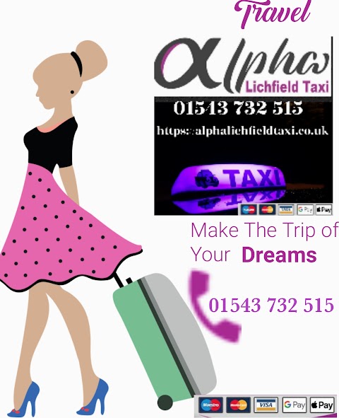 Alpha Lichfield Taxi - Lichfield Taxis, Airport Taxi Transfers booking