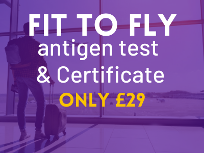 Fit to fly Antigen Test - Brighton and Hove - Supervised in-clinic