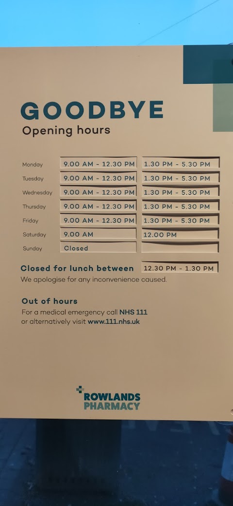 Rowlands Pharmacy Burngreave Road