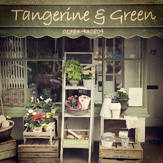 Tangerine and Green Florist