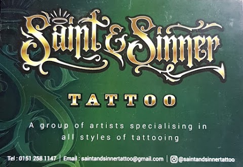 Saint & Sinner Tattoo & Piercing - Liverpool - Walk Ins Welcome