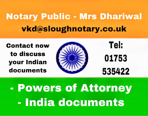 Notary Public Slough EVENING / WEEKEND APPOINTMENTS AVAILABLE