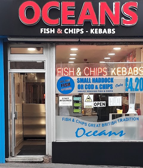 Oceans fish & chip and kebab shop