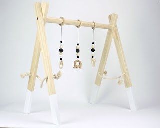 Wooden baby play gym & gym toys